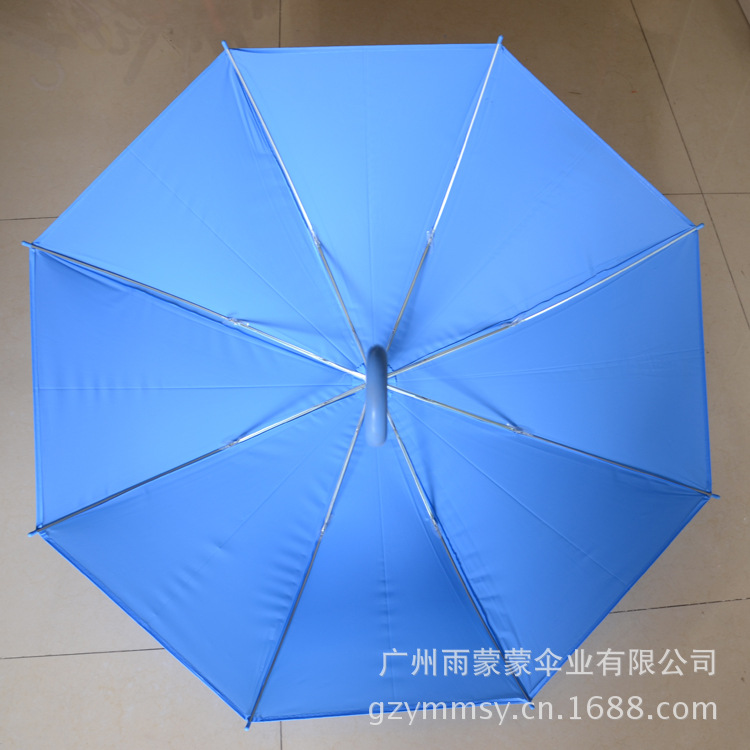 【精致华美 pvc环保伞 直杆伞 蓝色加密半透明