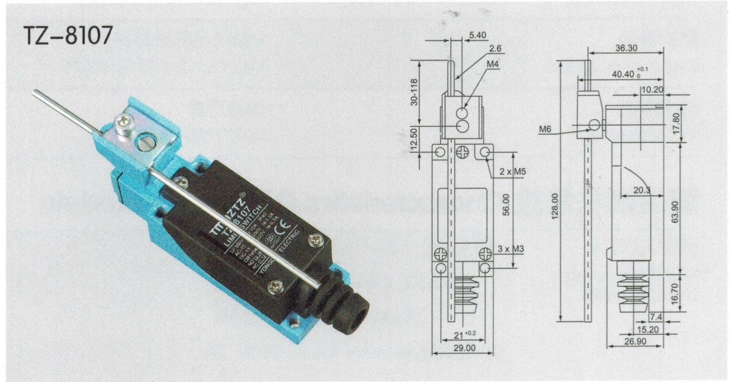 厂家供应 永得电器行程开关 tz-8107 限位开关