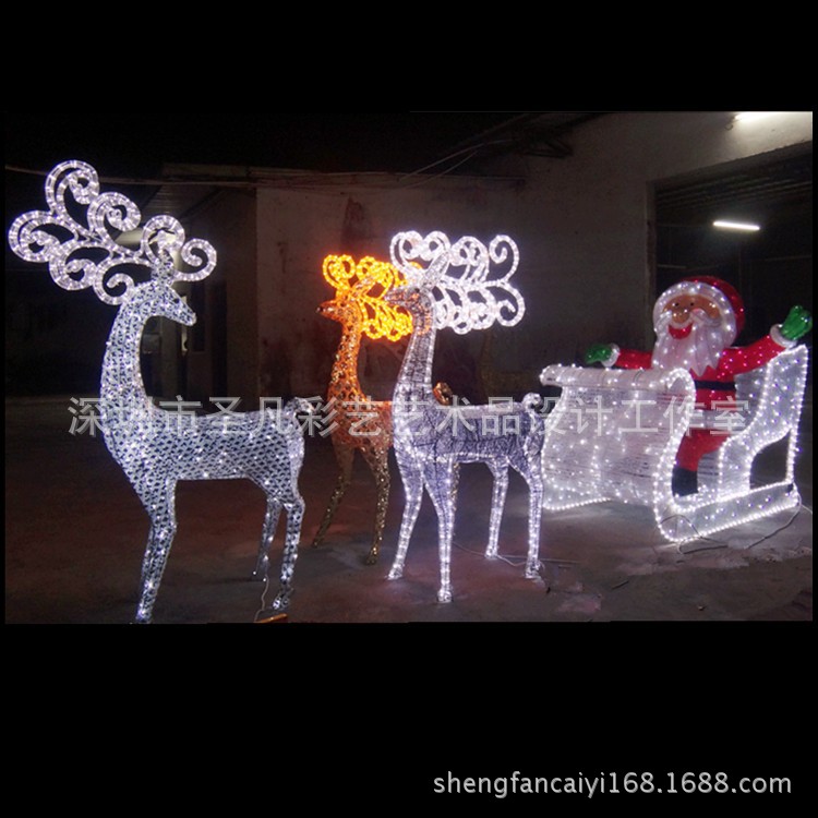 【LED马装饰品\/圣诞节装饰品\/飞马\/圣诞雪橇\/圣