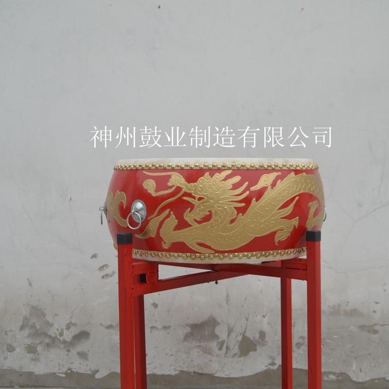 打击类乐器-牛皮威风鼓厂家 鼓架厂家 可推动鼓