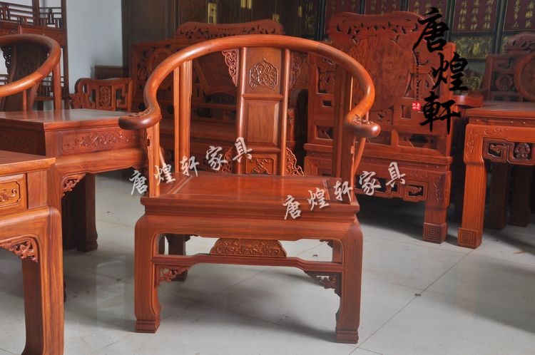 缅甸花梨木皇宫沙发十件套 (12)