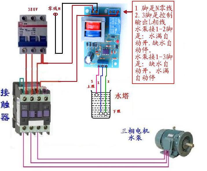 【水位液位控制器开关 水塔水池自动抽水 排水