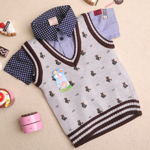 童<em>马甲</em>、背心-<em>10元</em>童装 厂价<em>批发</em>2014春季新款