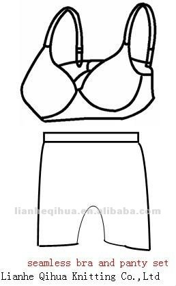 seamless bra and panties set