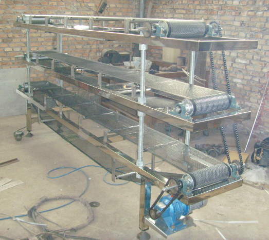 三层铁氟龙网带输送机2