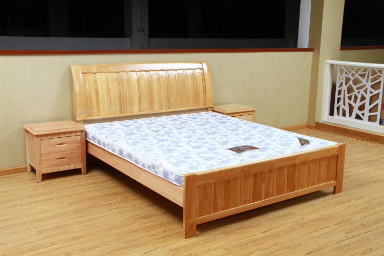 宜家 橡木床 1.8米双人床 1.5米实木床 婚床 简约