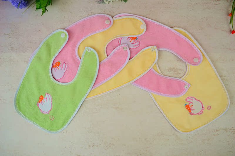 小雞金絲絨圍嘴 寶寶口水巾
