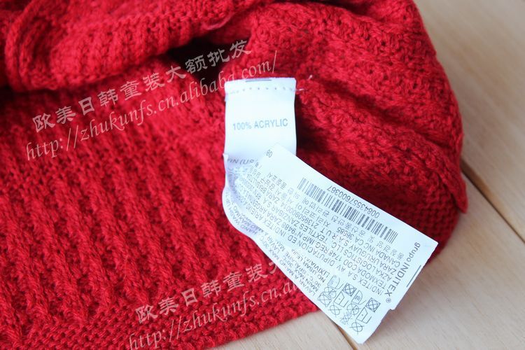 【外贸童装 <em>女童</em>钩花<em>纯棉毛衣开衫</em> 儿童毛衣 秋