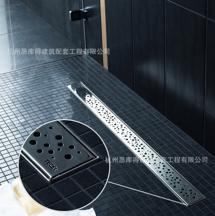 tece淋浴房沟式不锈钢地漏/条形地漏 德国进口,可定制图片_12