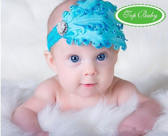 儿童头饰宝宝发带女童照相发网婴幼儿头花双层