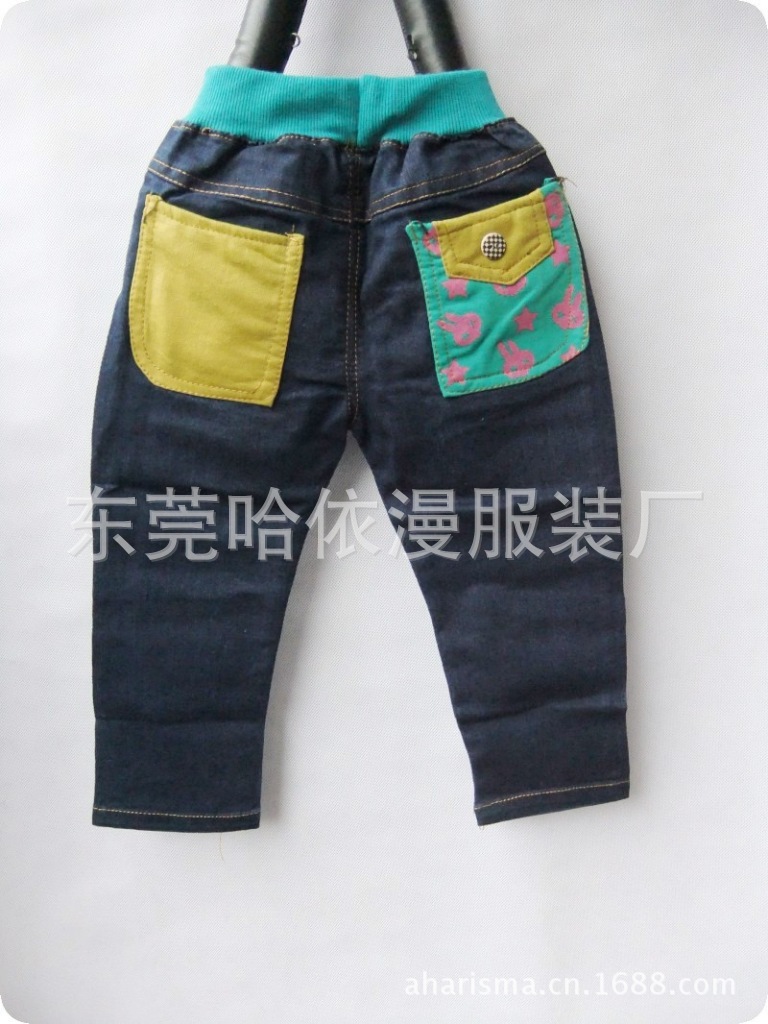 童裤-外贸童装批发 男童牛仔裤 秋季长裤童休闲