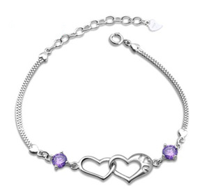 批发采购手饰-心扉手链 银饰品 925纯银手链 水