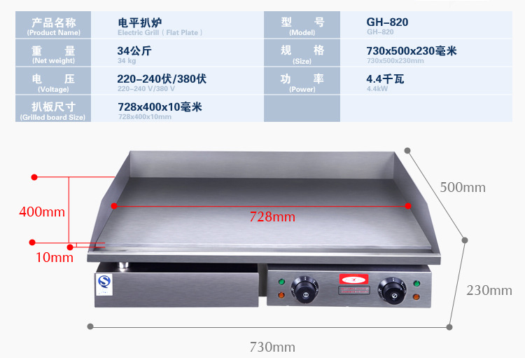 GH-820產品參數A