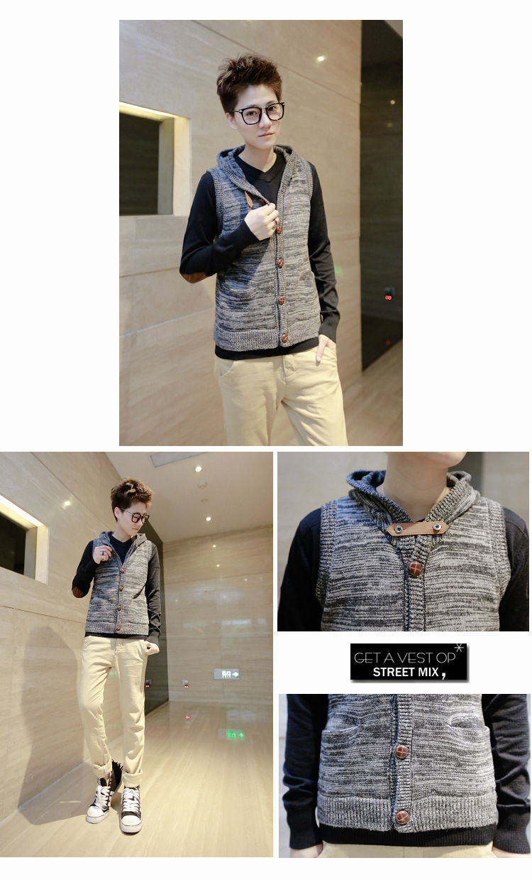 <em>批发欧美</em>春秋韩版男士<em>开衫毛衣</em>外套 青少年连