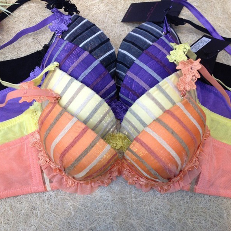 【新款】刺绣花朵<em>外贸</em>品牌微调<em>女士</em>内衣 <em>文胸</em>