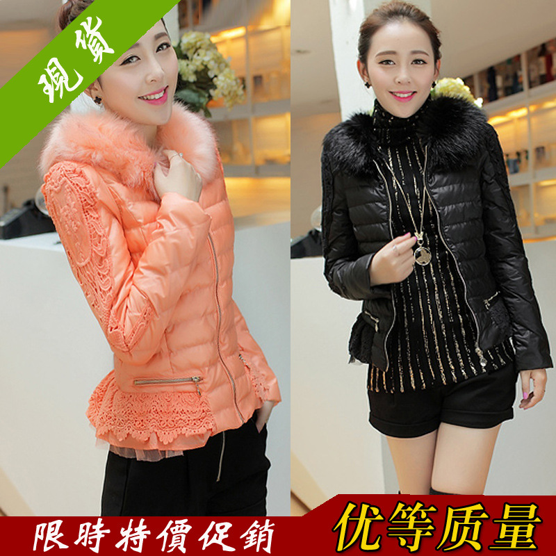<em>冬装</em>新款韩版棉衣<em>外套</em>女<em>短款</em>大毛领女<em>羽绒棉服</em>