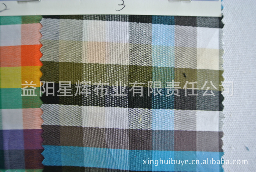 全棉色织格子布,童装衬衣服装面料色织格子布,K38