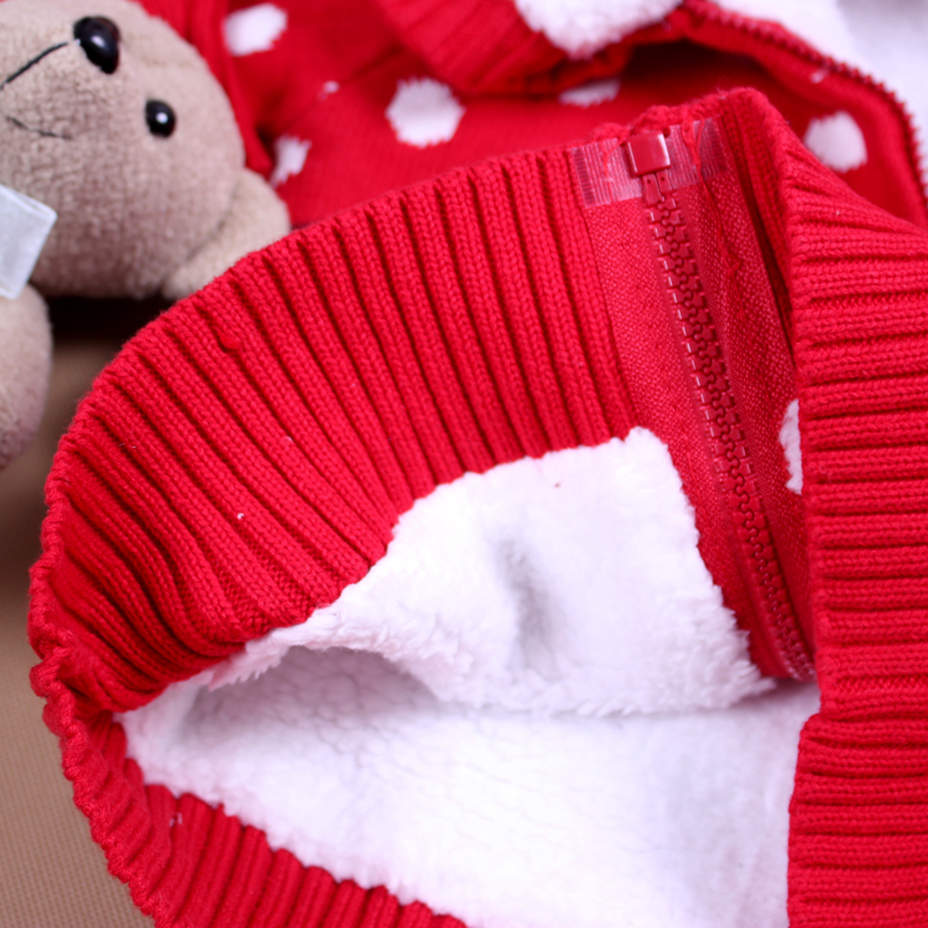 青岛外贸原单 女童<em>加绒加厚毛衣外套</em> 专柜品质