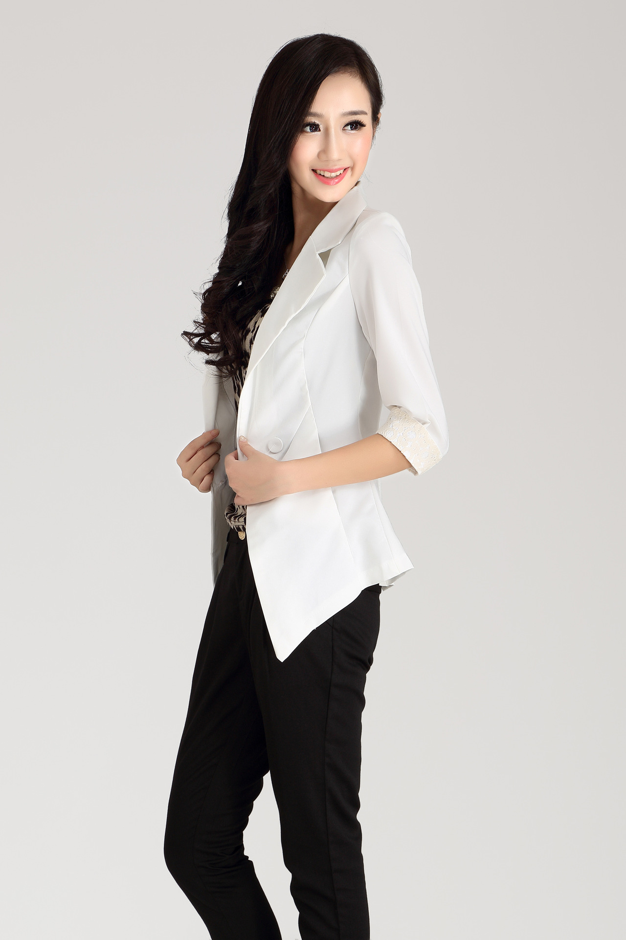 【2013新款<em>韩版</em>秋 <em>外套女</em>修身<em>长款</em>品牌时尚小