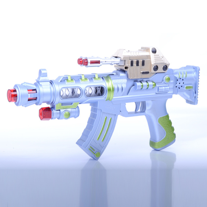 灯光声音震动玩具枪 电动军事枪 HD038081图