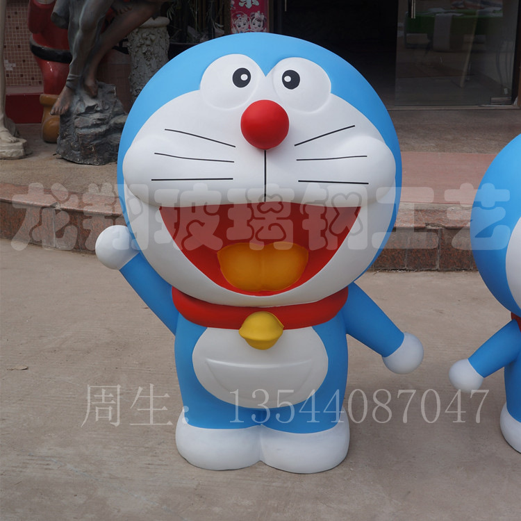 【供应卡通人物雕塑|哆拉A梦雕塑|玻璃钢卡通