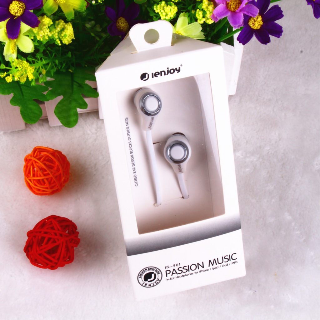 手机专用线控耳机-iphone5耳机 lenjoy入耳式耳