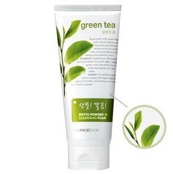 he face shop綠茶洗面奶 170ml_調整大小