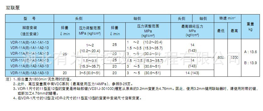 VDR13双联泵