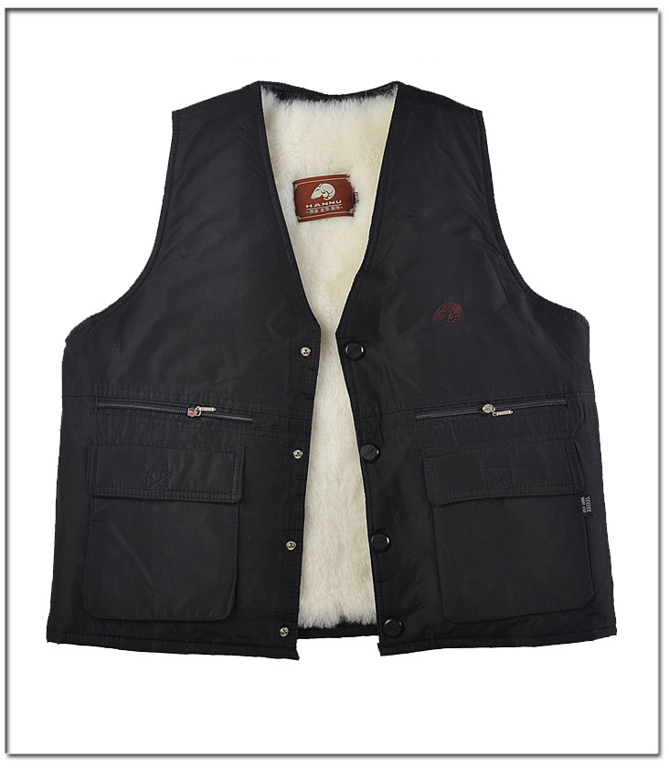 【精品推荐高品质中老年保暖<em>羊毛皮</em>坎肩<em>马甲</em> 