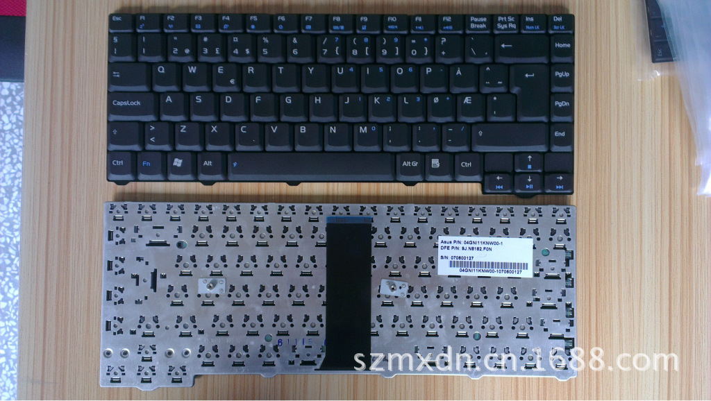 【供应全新ASUS F3 欧文 笔记本键盘】价格,厂