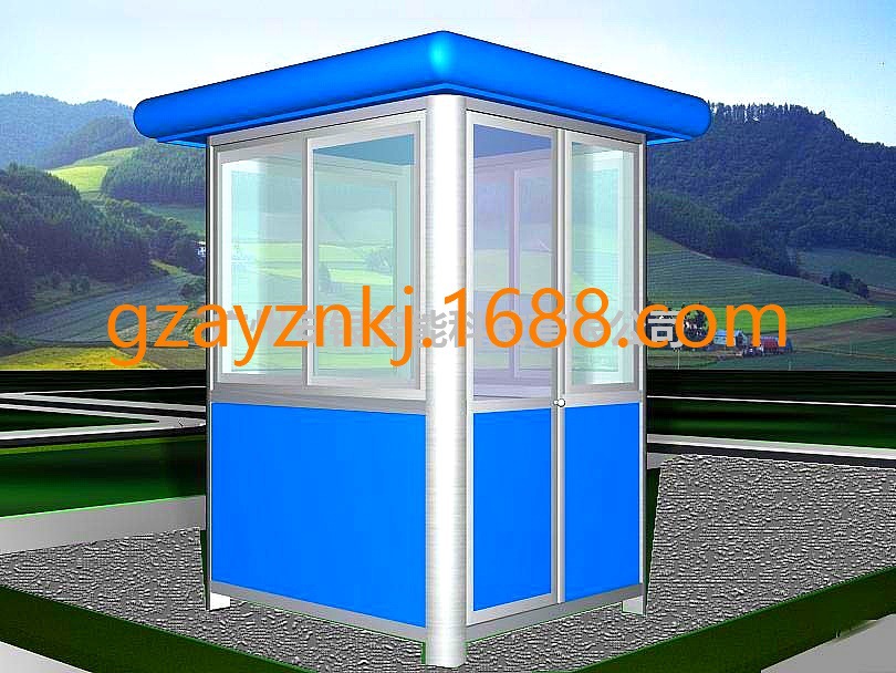 广州南沙胜威治安亭 保安亭 不锈钢岗亭 椭圆岗