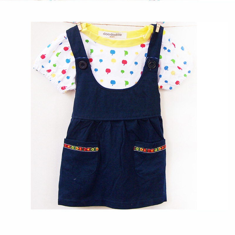 批发采购童套装-<em>夏</em>款 童装<em>女宝宝衣服</em> 纯棉两件