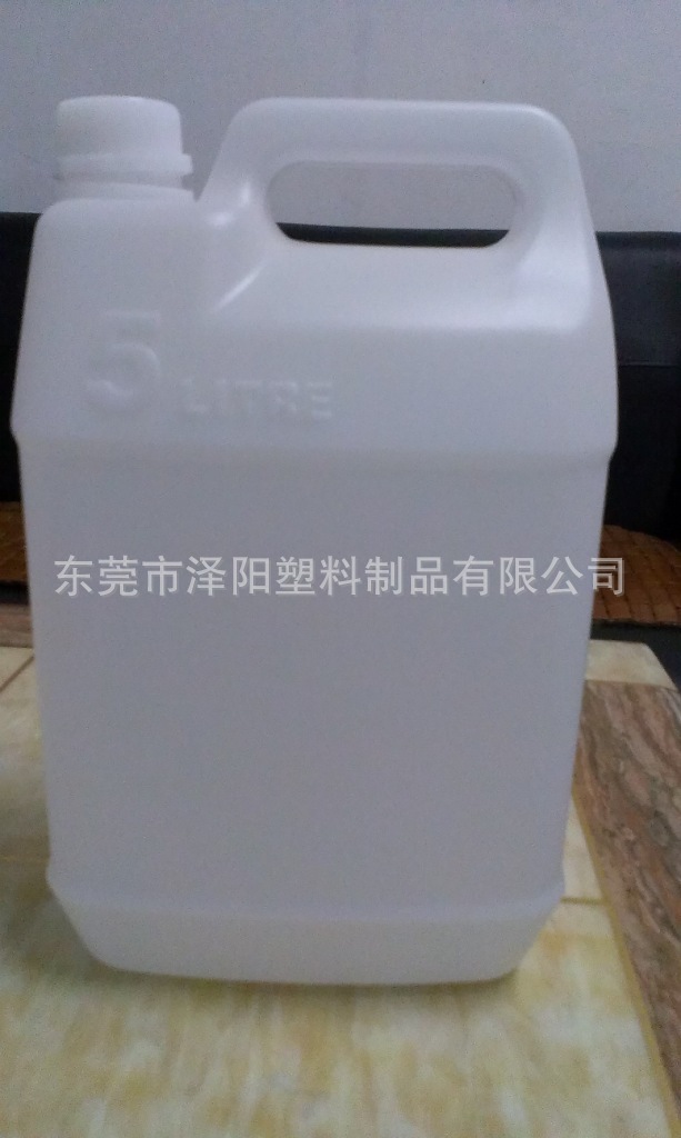 【低价供应加厚塑胶瓶5升化工塑料桶5L白色扁