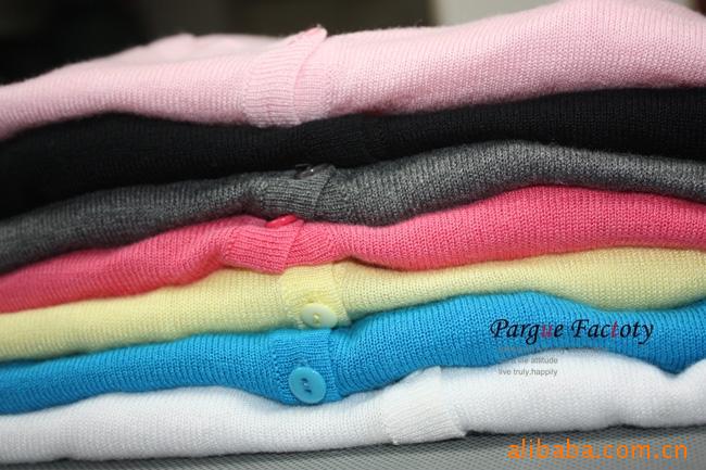 【<em>针织衫女开衫</em>短款薄 修身<em>长袖</em>百搭外套 线衣