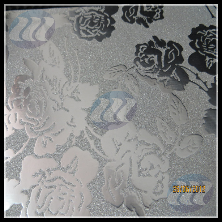 玫瑰花纹金葱膜