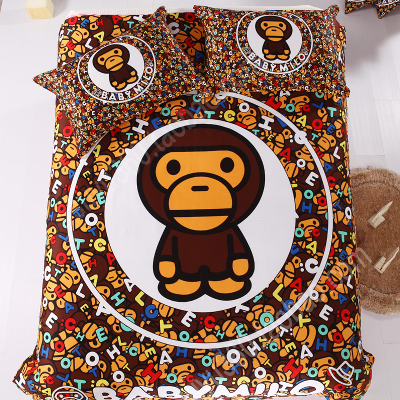 安逸猿四件套bape babymilo 13372纯棉活性印染 微信代发新增10款