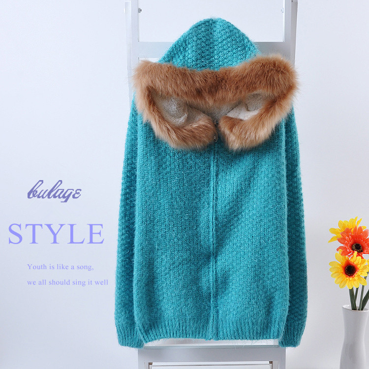 【2013韩版秋冬季宽松<em>毛衣加绒</em>外套马海毛开