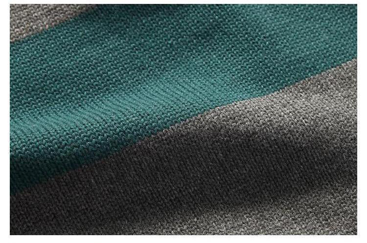 3058 <em>男士</em>新款立领<em>毛衣</em> 男装<em>商务休闲</em>条纹款针