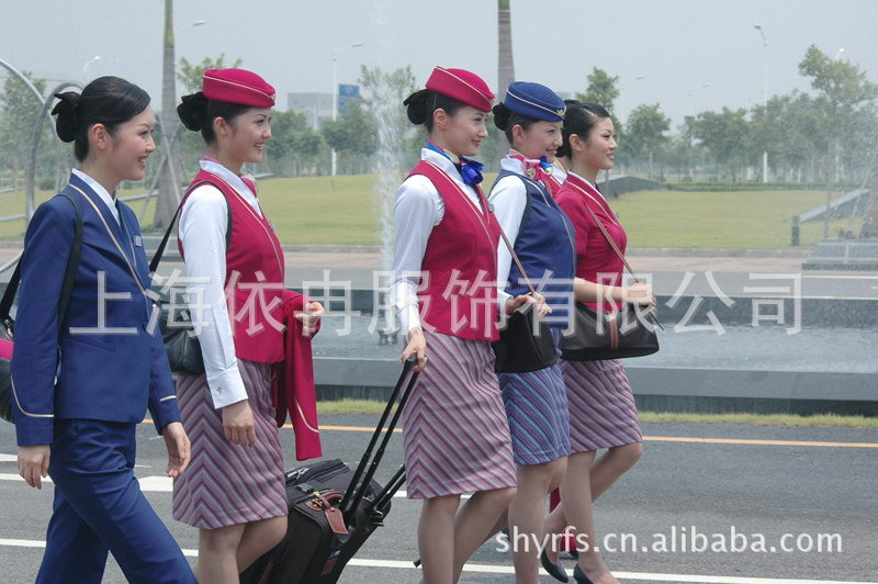 专业定做国内外<em>航空服装</em> <em>空姐</em>服 <em>航空</em>制服 职业