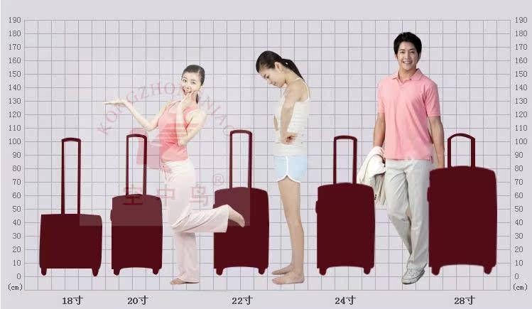 32寸行李箱和身高图,26寸行李箱和身高图 防水面料拉杆箱 韩版流行款 商旅箱 登机箱 批发代理 秋季新款