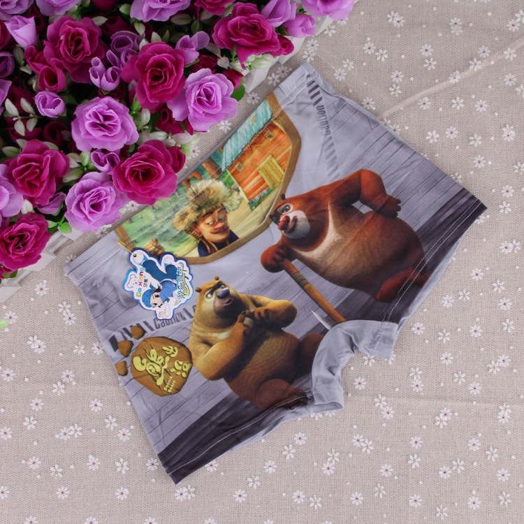 【3D立体儿童平角<em>内裤</em> 熊出没 <em>光头强</em> 男童棉