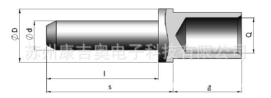 尾部压接式插针