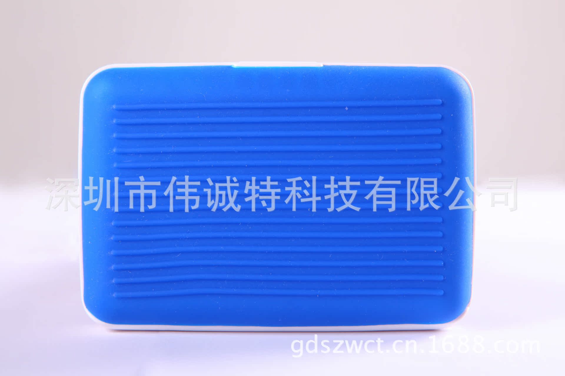 糖果色金屬矽膠卡片盒