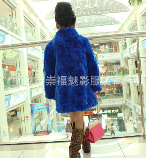 【<em>儿童皮草外套批发</em> 韩版獭兔毛皮大衣 兔毛皮