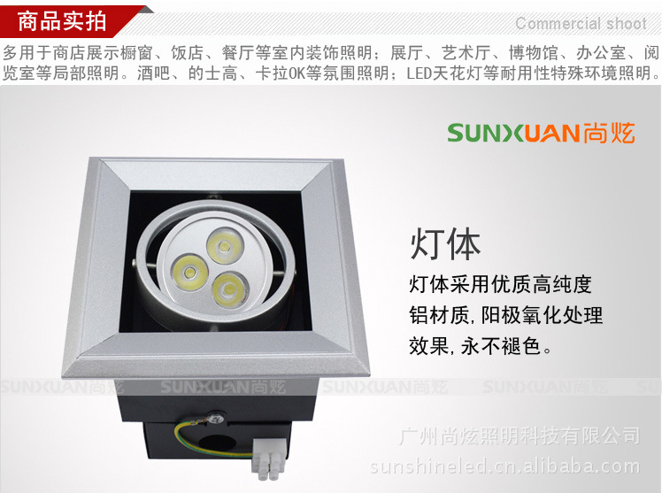 3W LED豆胆灯商品实拍图-灯体