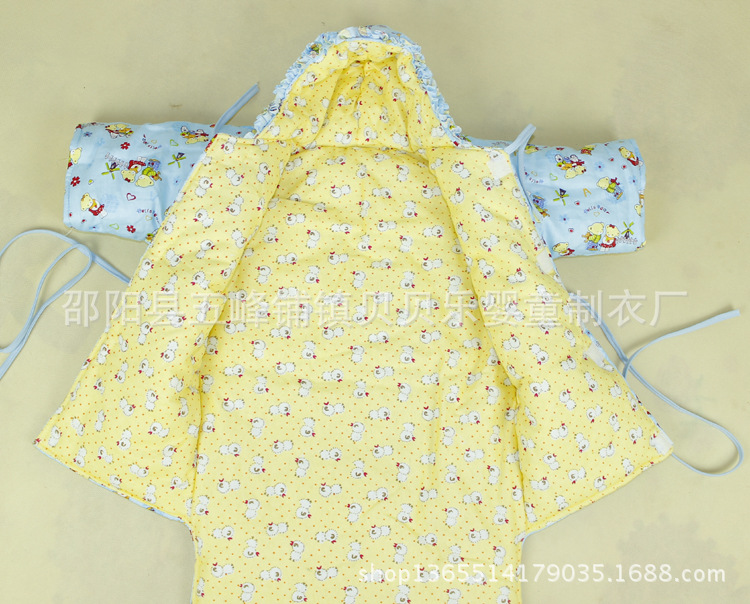 【婴幼儿纯棉睡袋批发 春秋<em>冬款宝宝长袖睡袍</em>