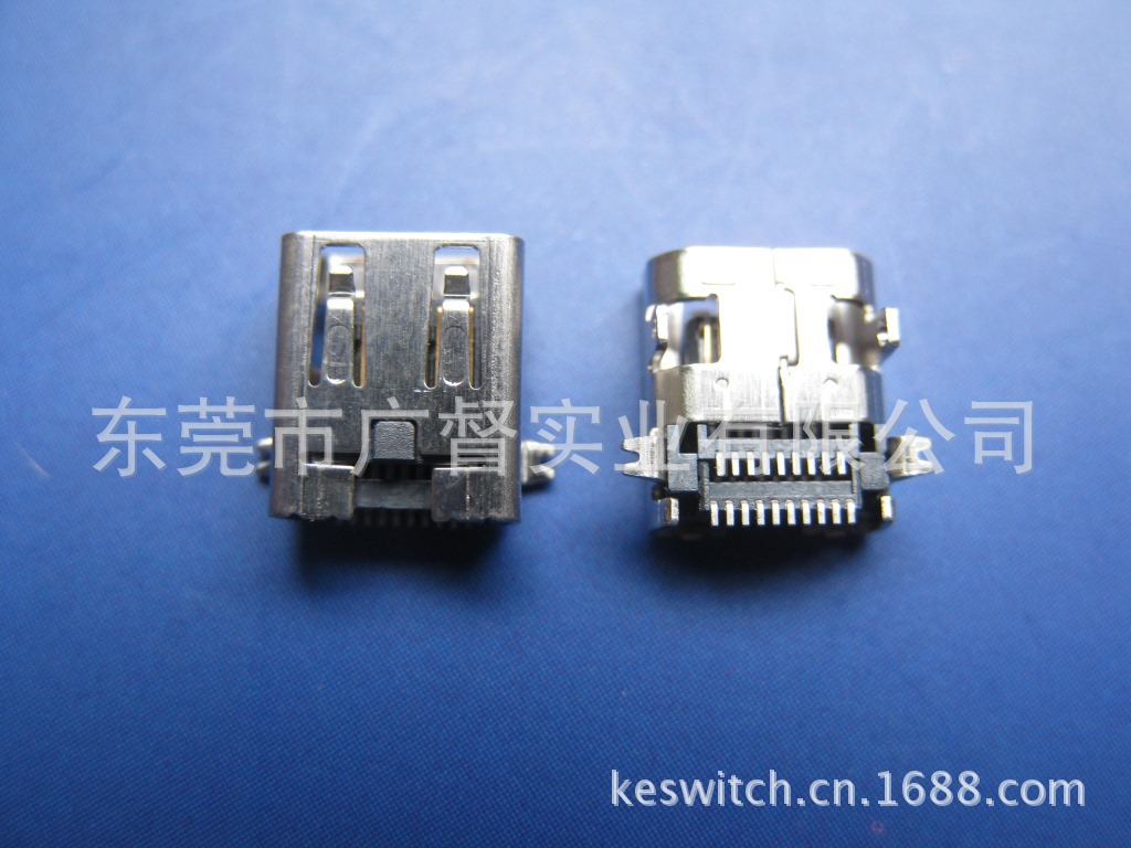 micro HDMI (外壳插板+SMT)