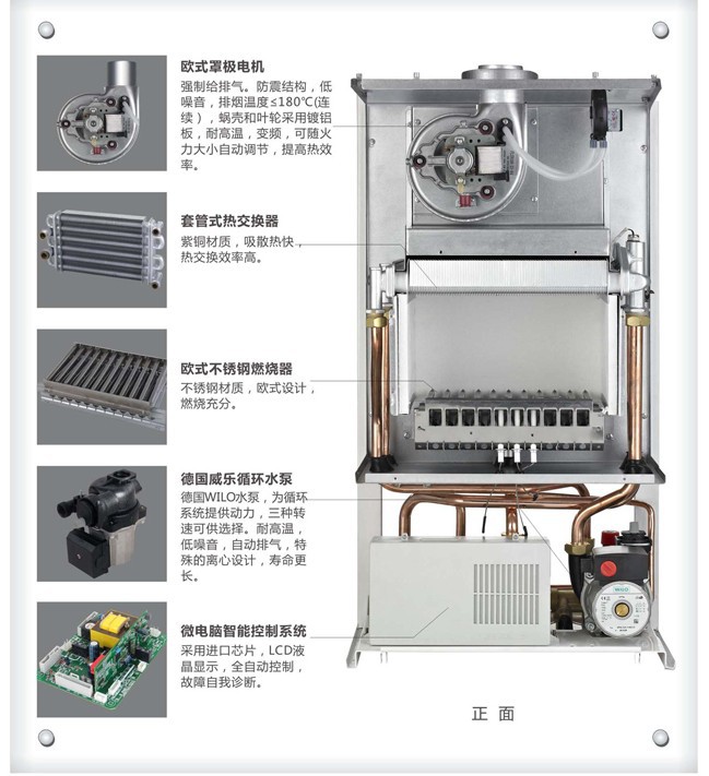 格洛尼l1pb-b900燃气壁挂炉(供暖,沐浴两用)-生产厂家