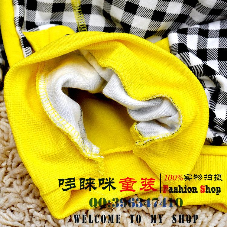 虎航 春秋款蘋果格子連帽長袖上衣-3_1