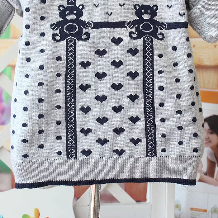 【宸逸两个<em>小熊卡通图案宝宝毛衣</em>,线衣,一手2